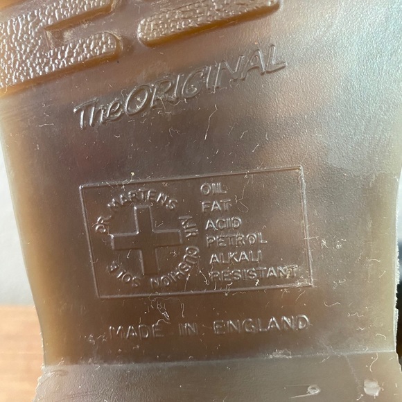 Vintage 1919 Doc Martens steel toe 10 eyelet boots size 6 - Picture 9 of 11